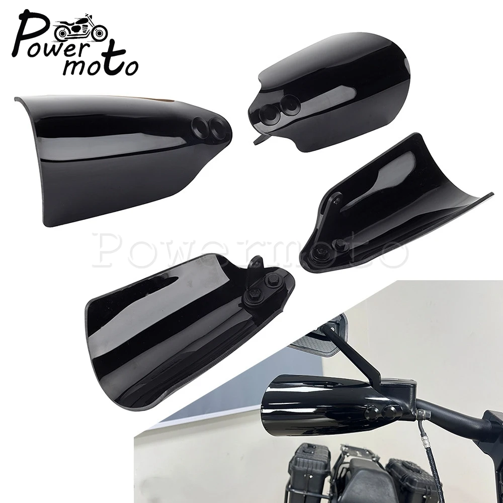 Motorcycle Hand Wind Guard Touring Handguard Protector For Electra Glide FLHT FLHTP Street Glide FLHX FLHXS CVO SE FLHXSE 21-23