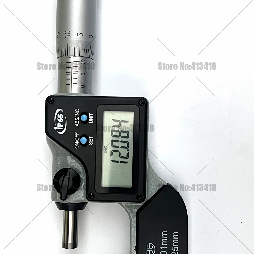 XIBEI الإلكترونية أنبوب ميكرومتر IP65 0.001 مللي متر 0-25 مللي متر 25-50 مللي متر أنبوب رقمي ميكرومتر نوع C ميكرومتر رقمي المهنية بوصة