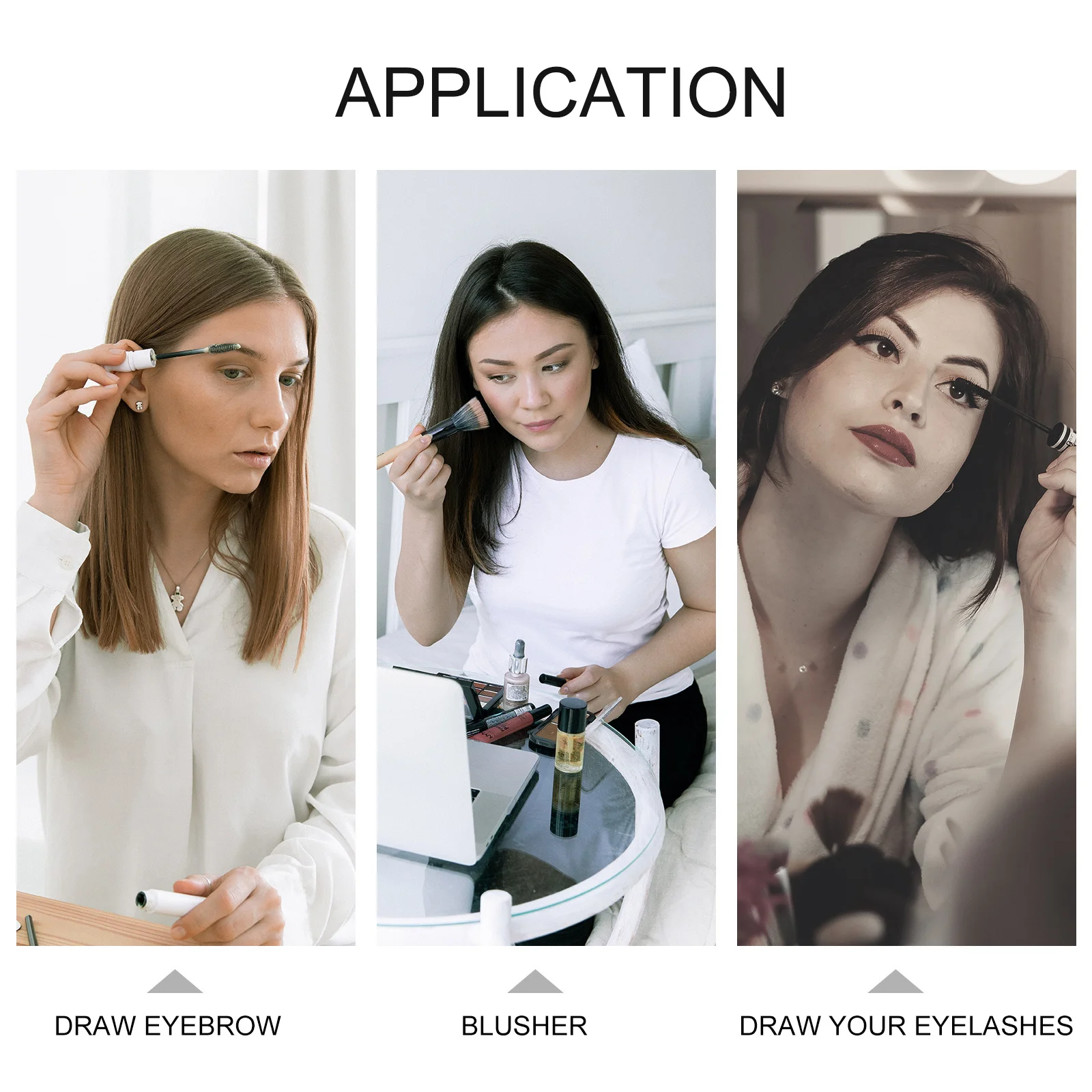 مرآة مكياج مدمجة محمولة بإضاءة LED صغيرة للاستخدام الخارجي، مرآة صغيرة خفيفة الوزن للسفر للنساء