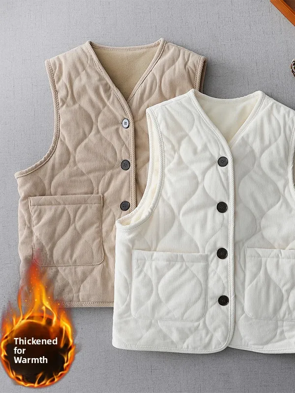 

Бархатный тюнет в стиле ретро, женская верхняя одежда Thiened Floing, осенне-зимний простой универсальный теплый кардиган, жилет