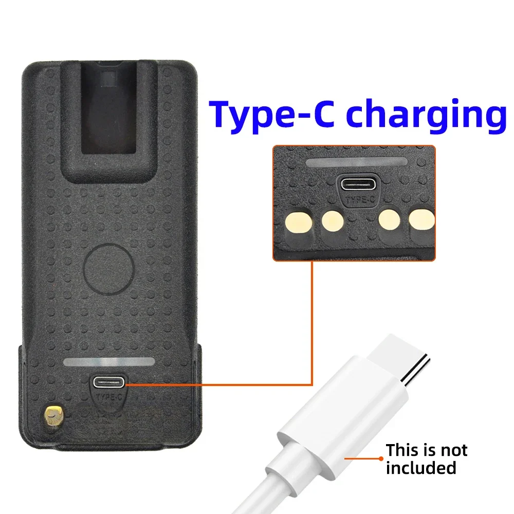 Voor Motorola Xir P8668 P6600i Gp328d Xpr3300 Xpr3500 Xpr7350 Apx 1000 Dp4401 Tweeweg Radio 'S Pmnn4409br Usb Oplaadbare Batterij