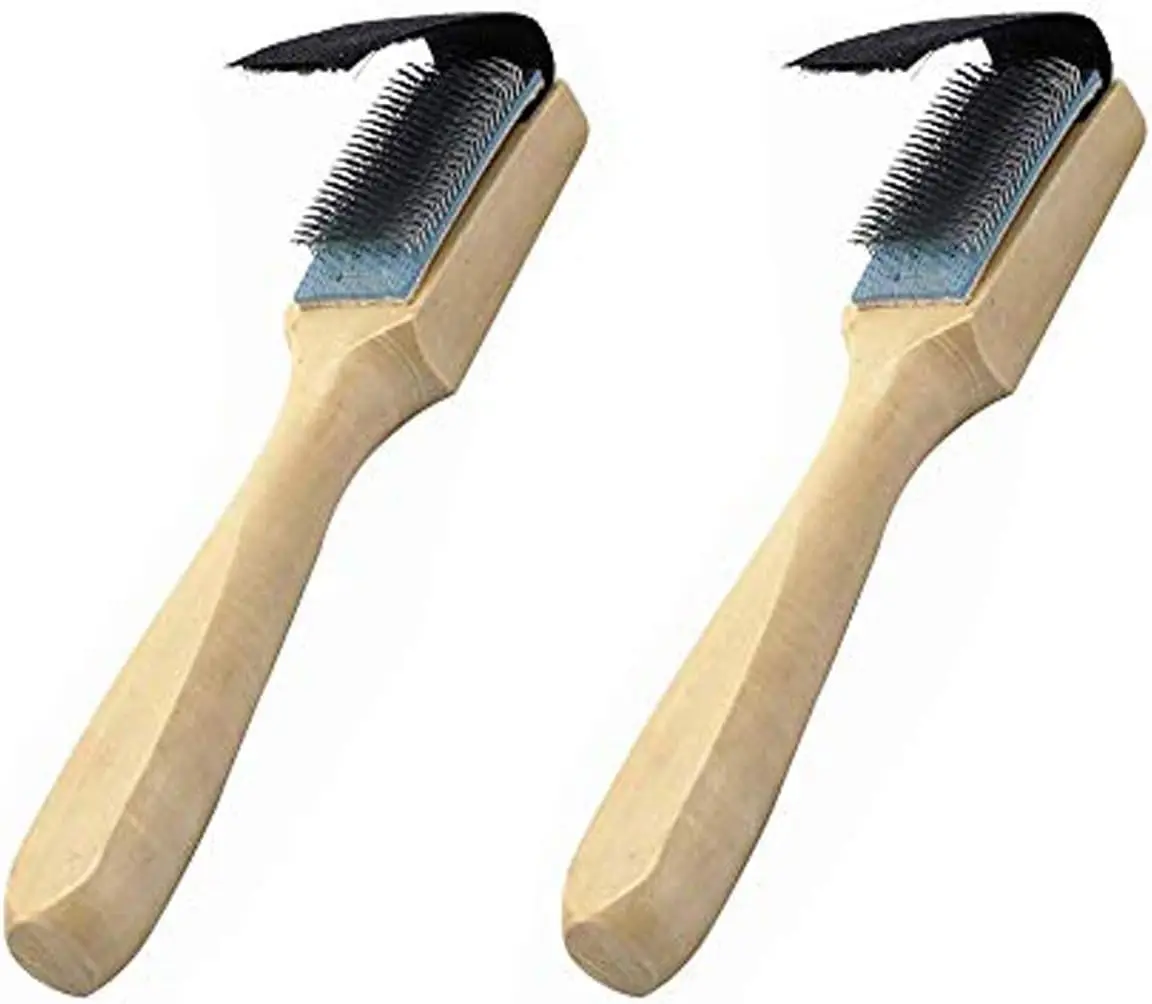 

Dance Shoes Brush 2Pcs - Copper Wire Suede Cleaner with Wood Handle for Ballroom Latin Shoes