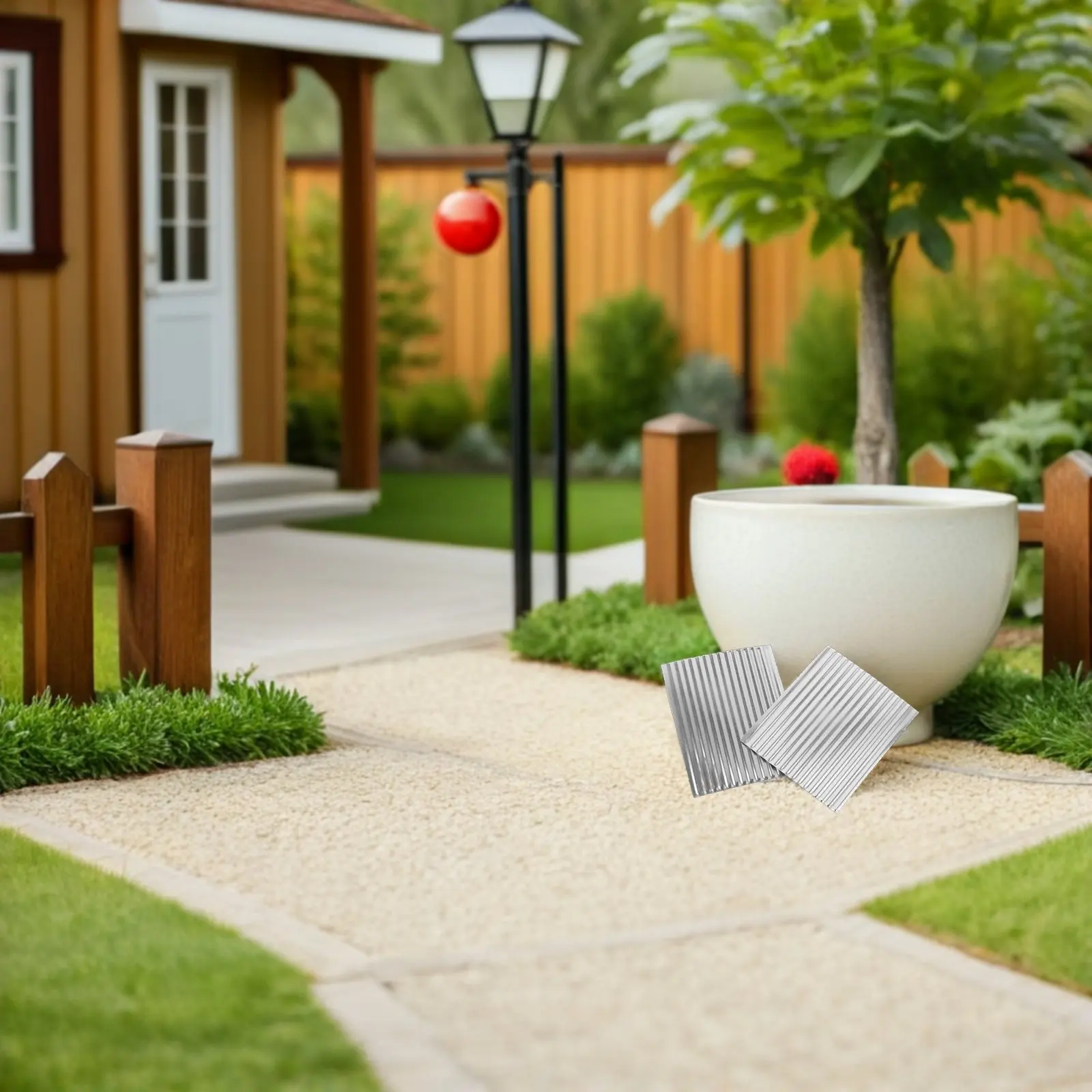 

8 шт. имитационных кровельных материалов: алюминиевые гофрированные панели для миниатюрных домиков, DIY-архитектуры и создания сцен