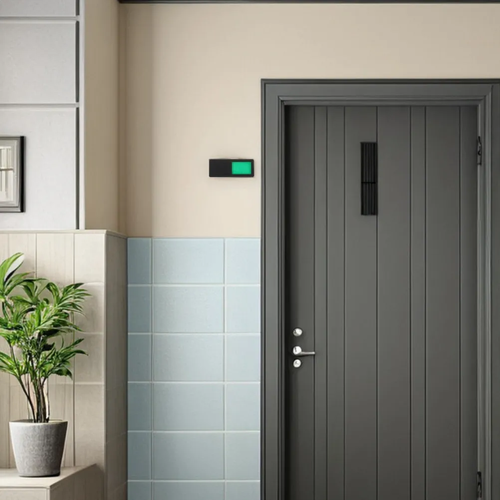 2Pcs Easy Install Sliding Door Signboard Vacant Occupied Available Indicator Blank DIY Privacy Sign for Office Restroom