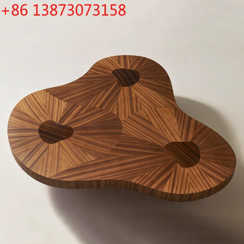 Medieval style coffee table retro special-shaped coffee table designer creative solid wood coffee table