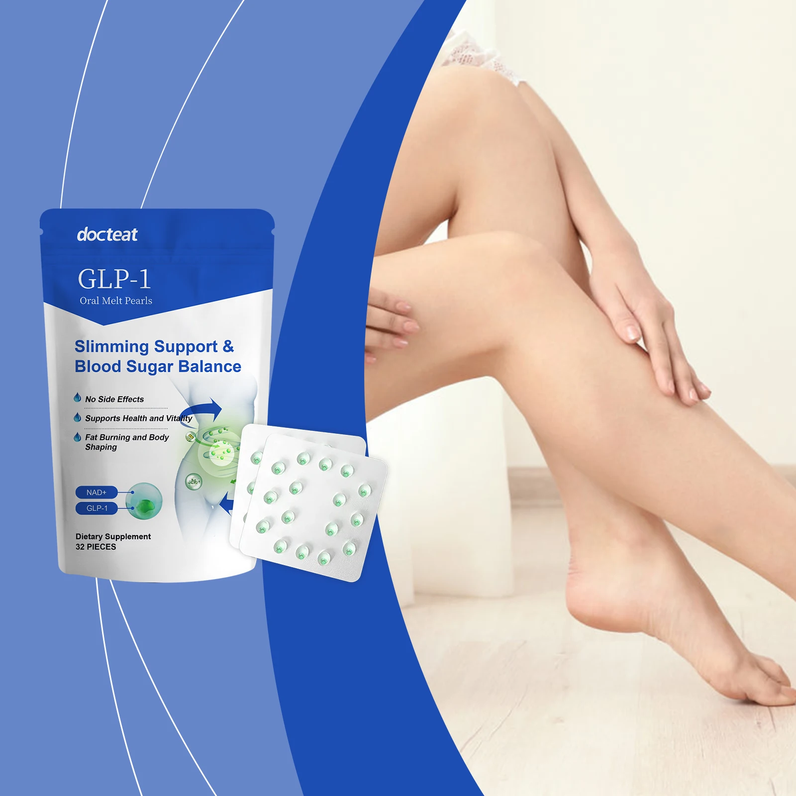 

Уход за телом, взрывная таблетка из бисера поддерживает управление фигуром, легкий и стильный формирует идеальную форму тела.