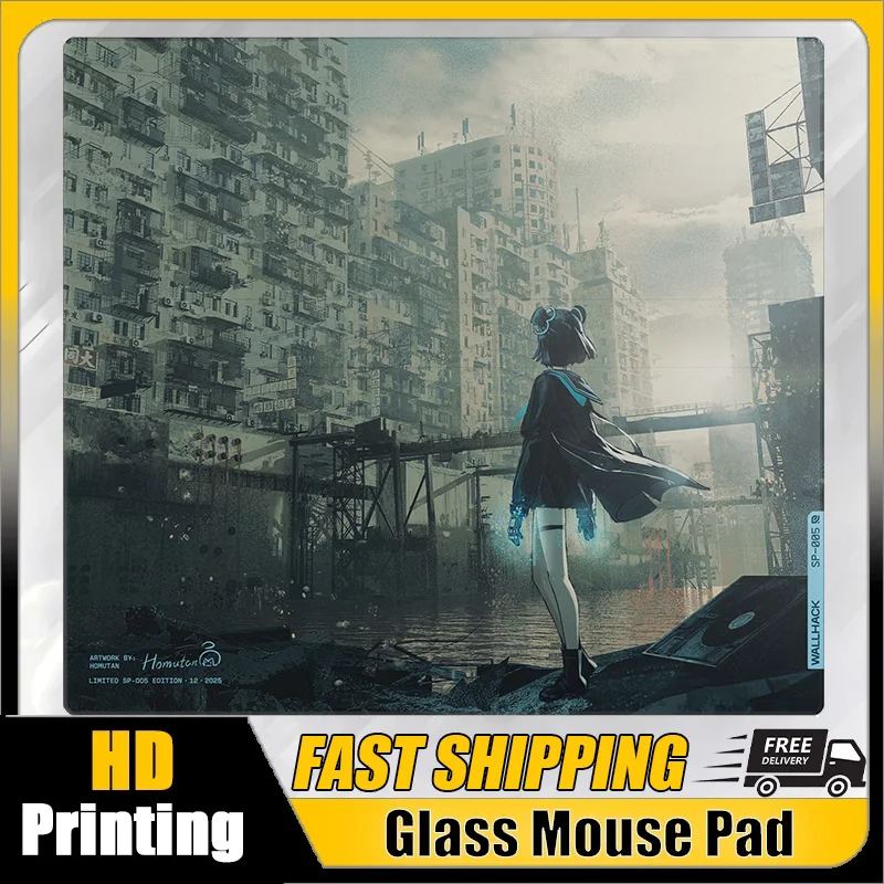 Skypad Yume SP-005 Tempered Glass Mouse Pad SORA Smooth Frosted Surface Desk Mat Tempered Upgrade FPS Office Accessories Custom