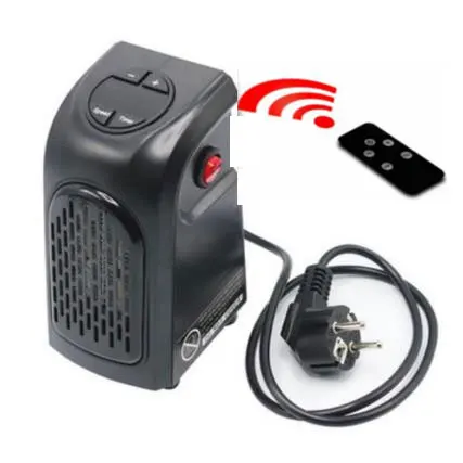 Portable Electric Heater Plug in Wall Heater Room Heating Stove Mini Household Radiator Remote Warmer Machine For Winter