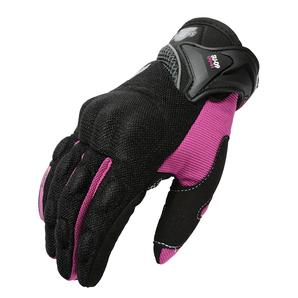 SUOMY Women Purple Motorcycle Gloves Touch Screen Full Finger Racing/Climbing/Cycling/Riding Sport Windproof Motocross Gloves