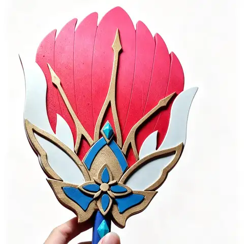 Jiaoqiu Fan Prop Game Honkai:Star Rail Cosplay Prop for Halloween Christmas Fancy Party Costume Accessories
