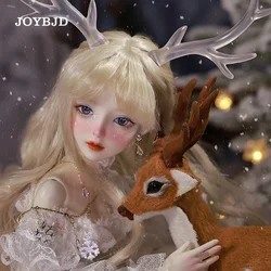 Joybjd 1/4 Janen Fullset B BJD Doll Fantasy Christmas Snow Elf Snowflake Pattern with Transparent Antler Resin Toy
