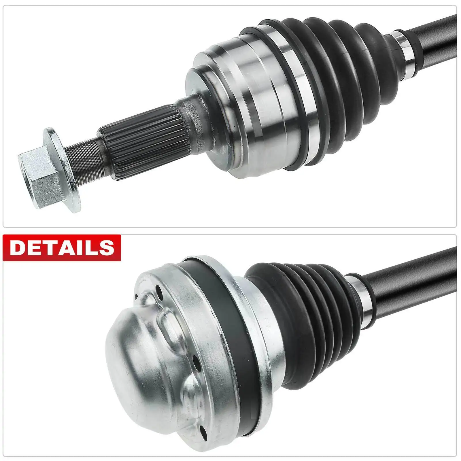 2x Front Left & Right CV Axle Assembly For Porsche Cayenne 11-21 Automatic Trans 95834903800, 95834903801, 95834903802