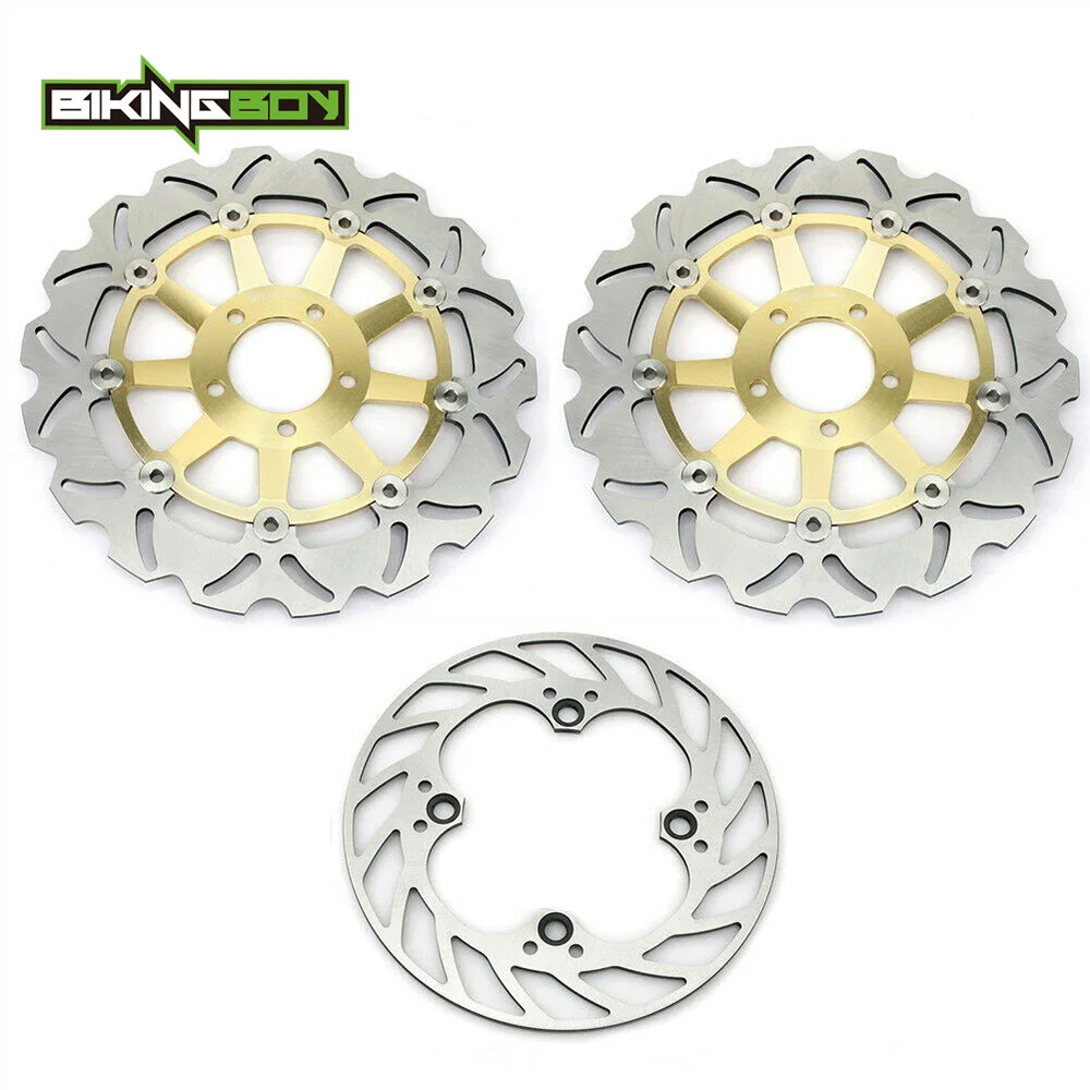 BIKINGBOY Front Rear Brake Discs Disks Rotors For Ninja ZX9R ZX-9R 1994 1995 1996 1997 1998 1999 2000 2001 2002 2003 2004 ZX 900