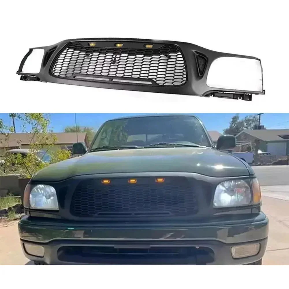 

Car Body Kit Grill Mask Grid Radiator Grille Front Bumper Net Assembly For Toyota Tacoma 2001- 2002 2003 2004 Auto Accessories
