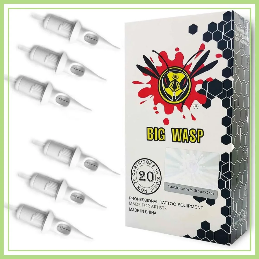 

Professional Tattoo Needle Cartridge #10 Bugpin 3 Round Liner (3RL) 20Pcs Disposable
