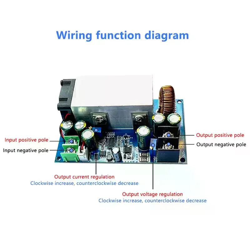 600W DC12-75V To 2.5-60V Step-Down Constant Voltage Constant Current Adjustable Power Module Adjustable Power Supply Module