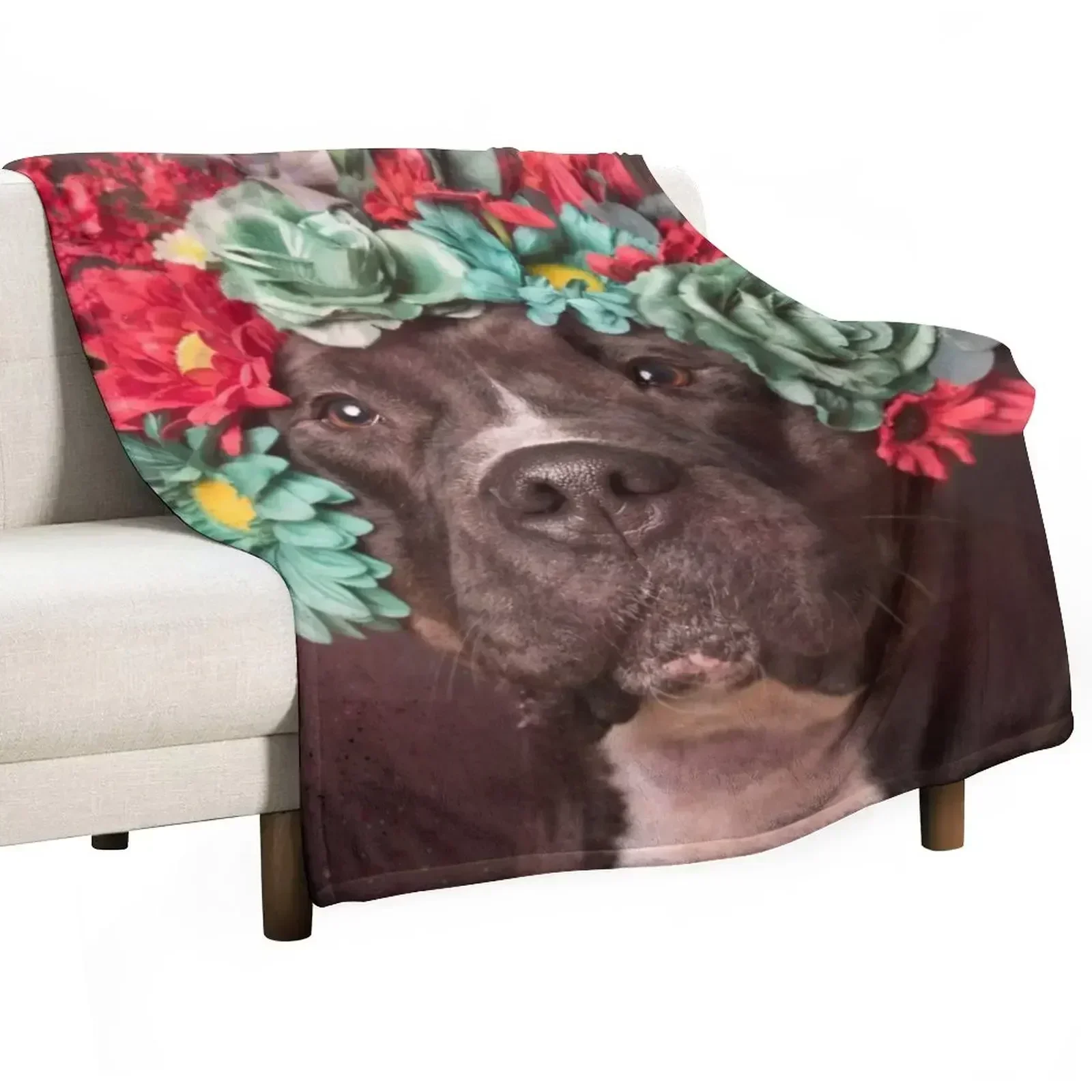 

Flower Power, Molly Throw Blanket Shaggy funny gift Blankets For Bed Luxury Blankets