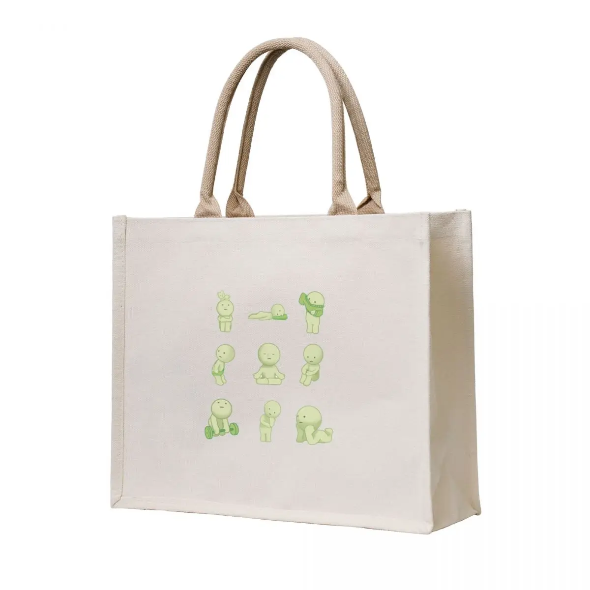 Smiski sticker pack Tote Bag reusable grocery bags Handbags women Handbags