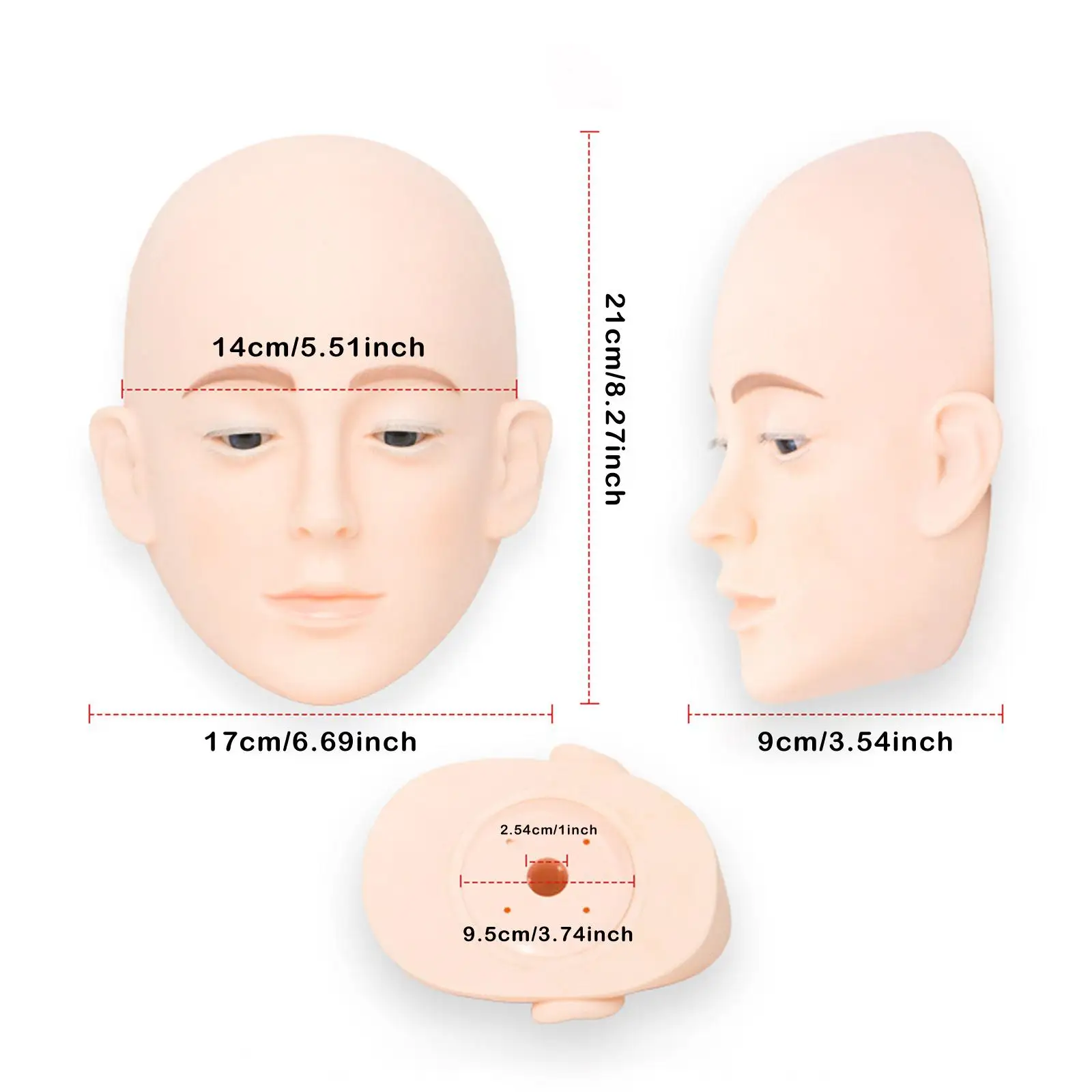 رأس عارضة أزياء للرموش، سهل التنظيف، ممارسة تمديد الرموش الاحترافية، ممارسة مكياج الرأس للمبتدئين في صالونات التجميل المنزلية #6