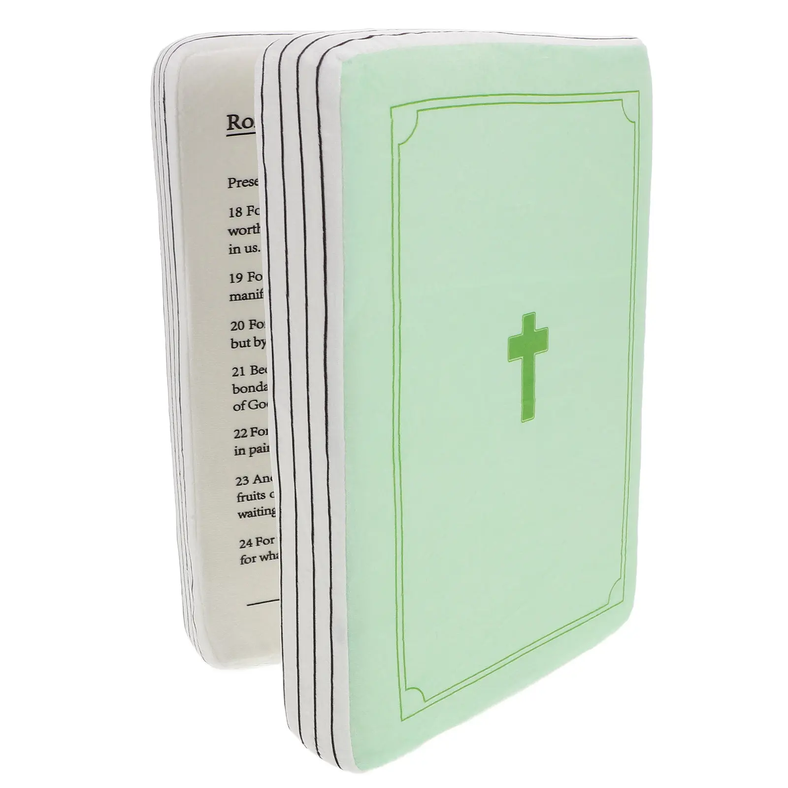 

Shaped Pillow Soft Comfort Decorative Throw Cushion for Couch Bed Car Interior Faith-Themed Book Design Aesthetic