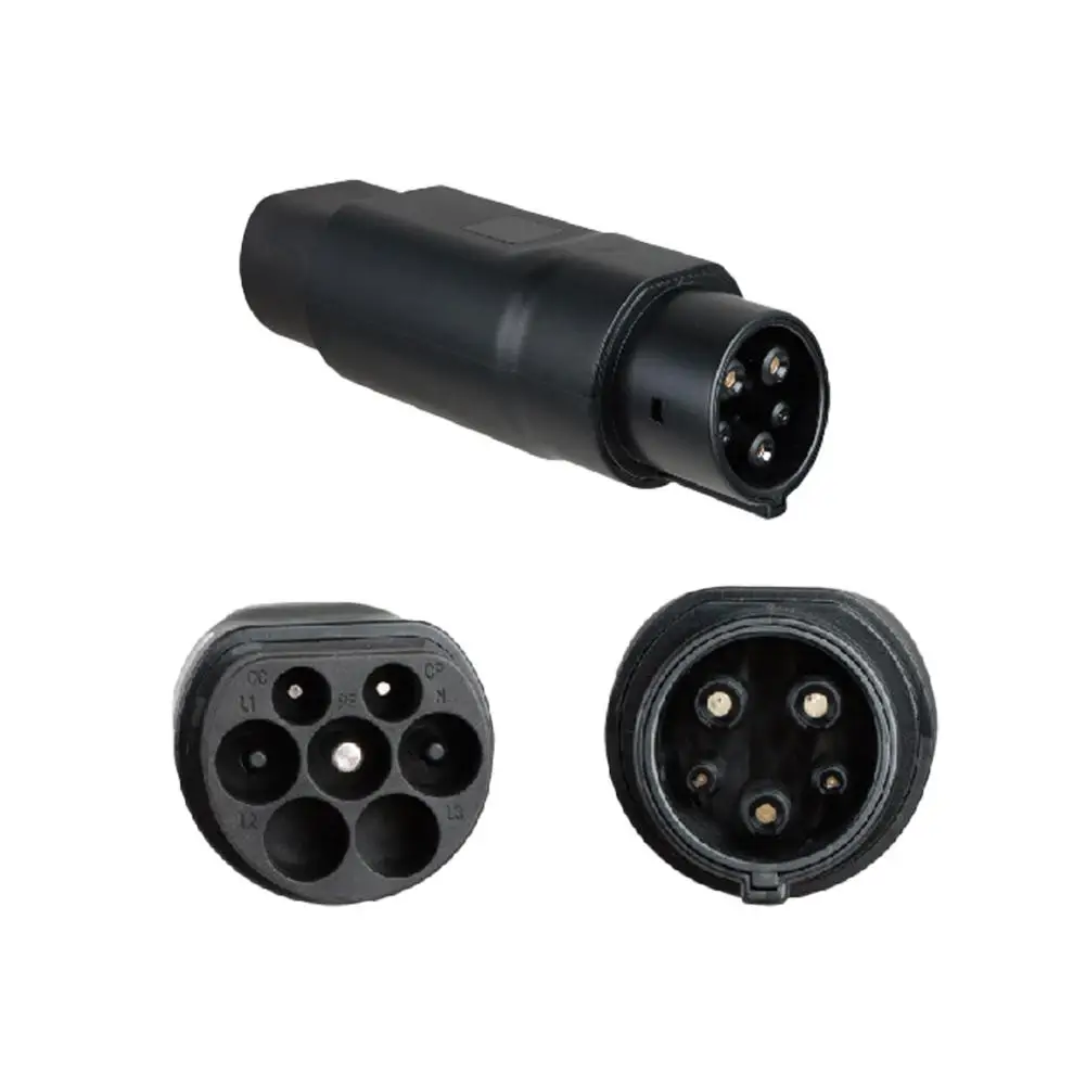 Conector de carregamento do veículo elétrico, EVSE 32A Acessórios para Tesla EV, Soquete do adaptador do carregador, O1D4, 1Pc