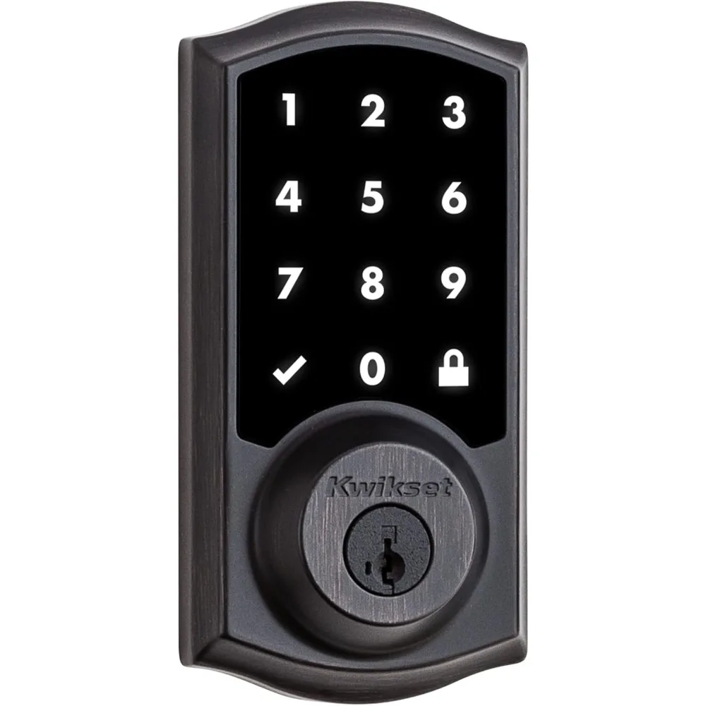 Cerradura inteligente SmartCode 916 Z-Wave, cerradura de puerta Compatible con anillo de entrada sin llave, cerrojo electrónico con pantalla táctil, SmartKey Re-Key Secu