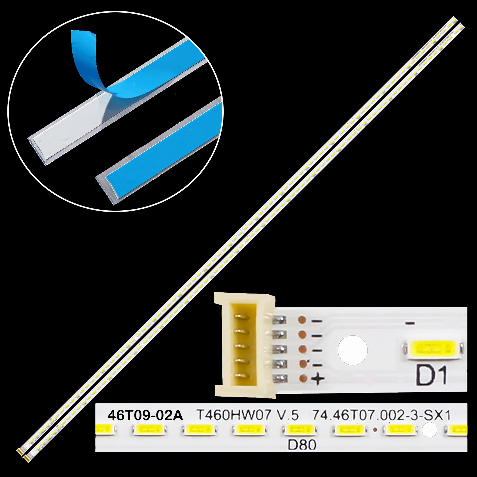 

Светодиодная лента для 3DTV 468601 LE46A500P LE46M300P 46PFL3800/T3 46PFL5300/T3 46PFL630 LED-46V600 46HFL6880 46T09-02A 46PFL630/T3