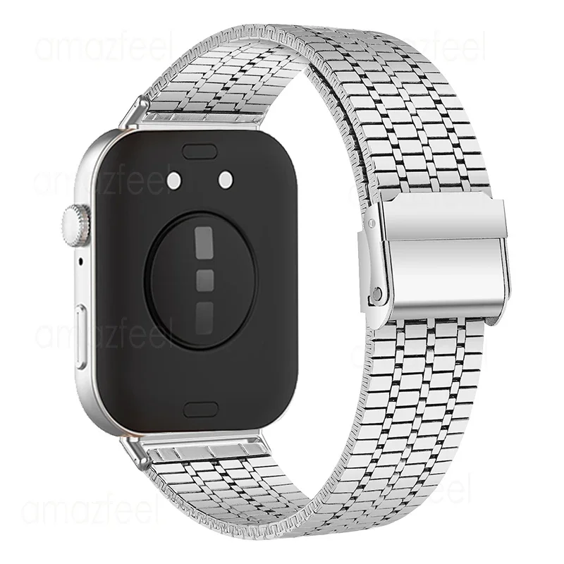 Pasek ze stali nierdzewnej do zegarka Huawei Watch Fit 3 Metalowa bransoletka do zegarka huawei watch fit 3 Pasek do zegarka huaweiwatch fit 3 Opaska na nadgarstek Correa