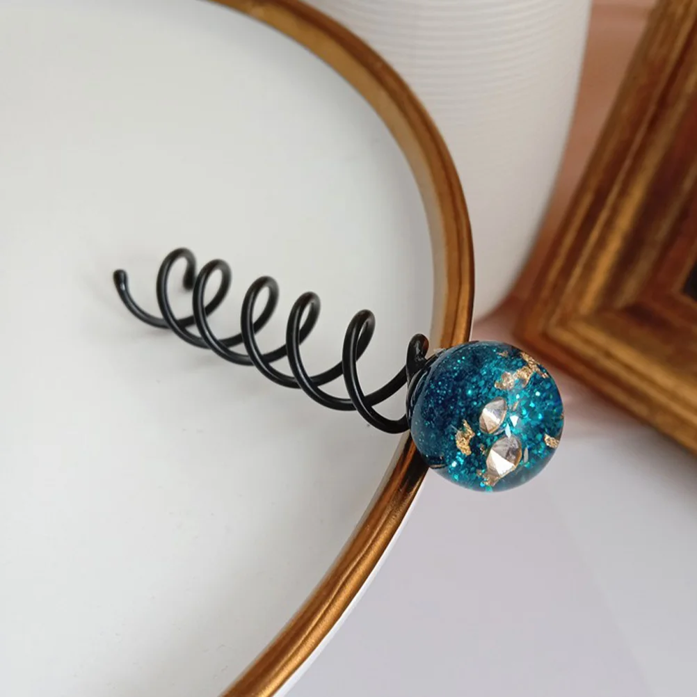 

Hair Bun Spiral Hairpins Spiral Hair Clip Bun Hair Stick Hair Bun Styling Tool Flower Bud Hair Head U Shape Hair Clip Decor