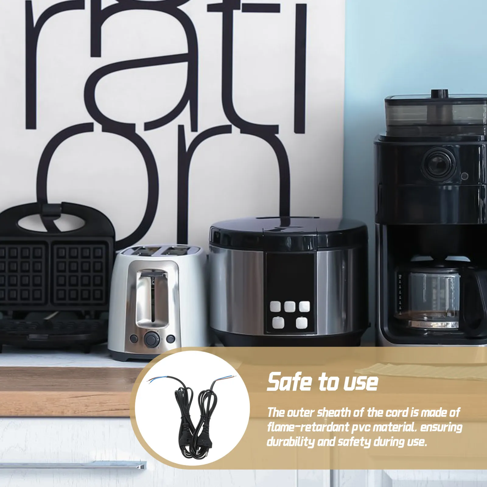 

Комплект из 2 удлинителей для бытовой техники, 5 м, с 2-контактной вилкой, для электроинструментов, посудомоечных машин, ламп, сменная вилка 2-контактная