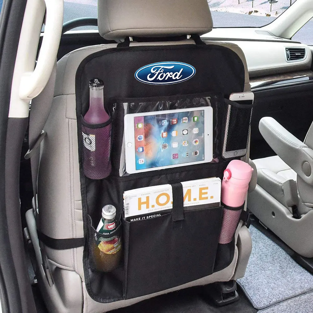 

Black Storage Bag Large Capacity Classified-Storage Portable Vehicle Mounted Car Seat Sorage-Bag For Ford Focus 3 Mondeo f150 ST