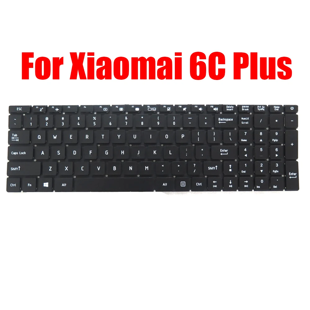 

English US Laptop Keyboard For MaiBenBen For Xiaomai 6C Plus Black Without Frame