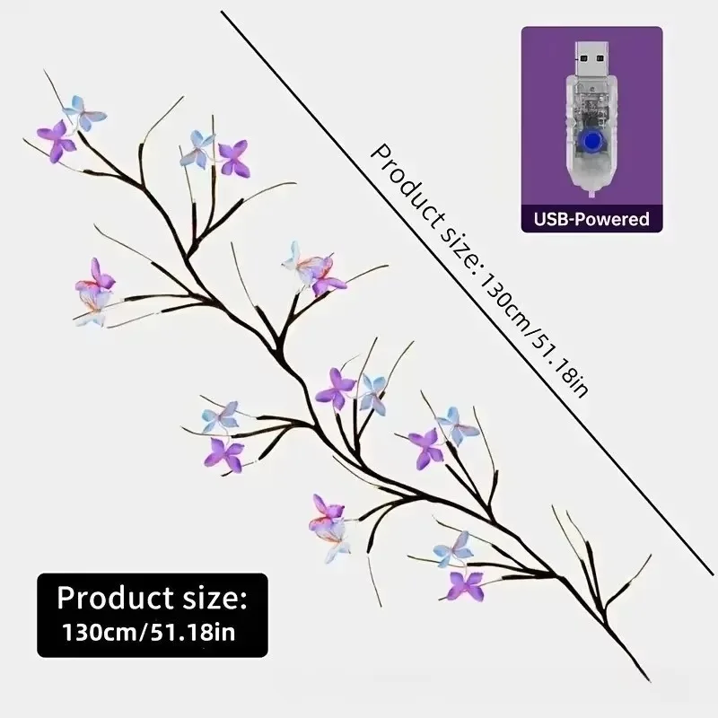 Plastic lamps are flexible in shape, resembling butterflies, flowers, leaves, and modern interior wall decorations