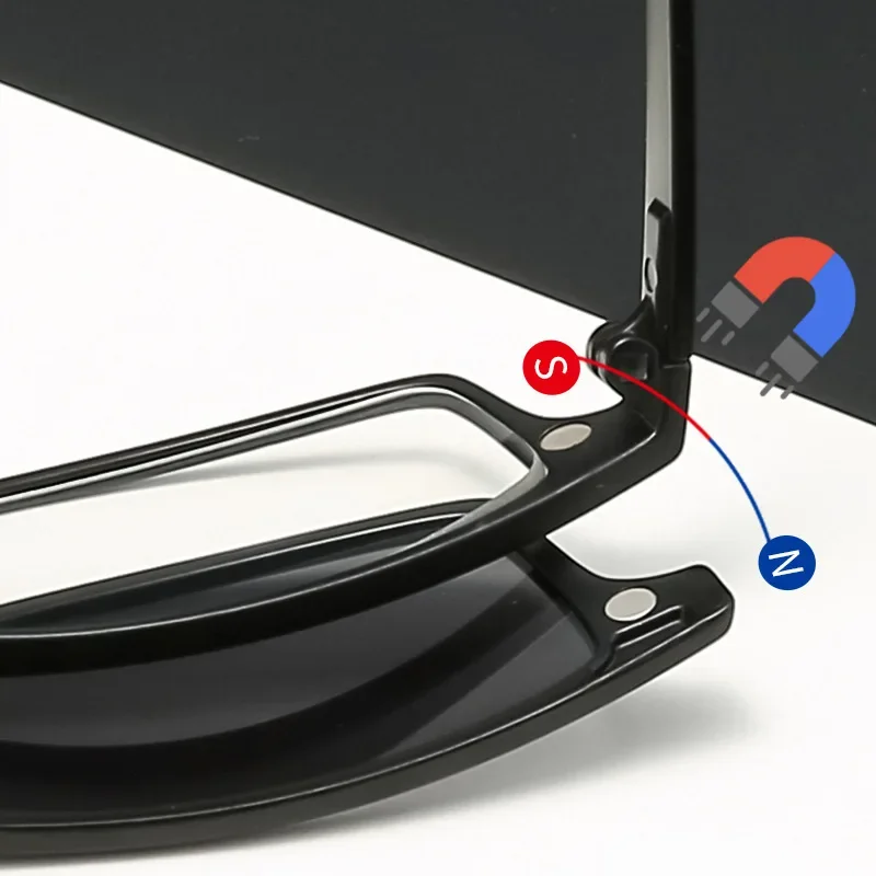 Xuka 5 Lenes النظارات الشمسية المغناطيس معكوسة استبدال ورقة نظارات الرجال الاستقطاب وصفة طبية مخصصة إطار صغير قصر النظر نظارات #6