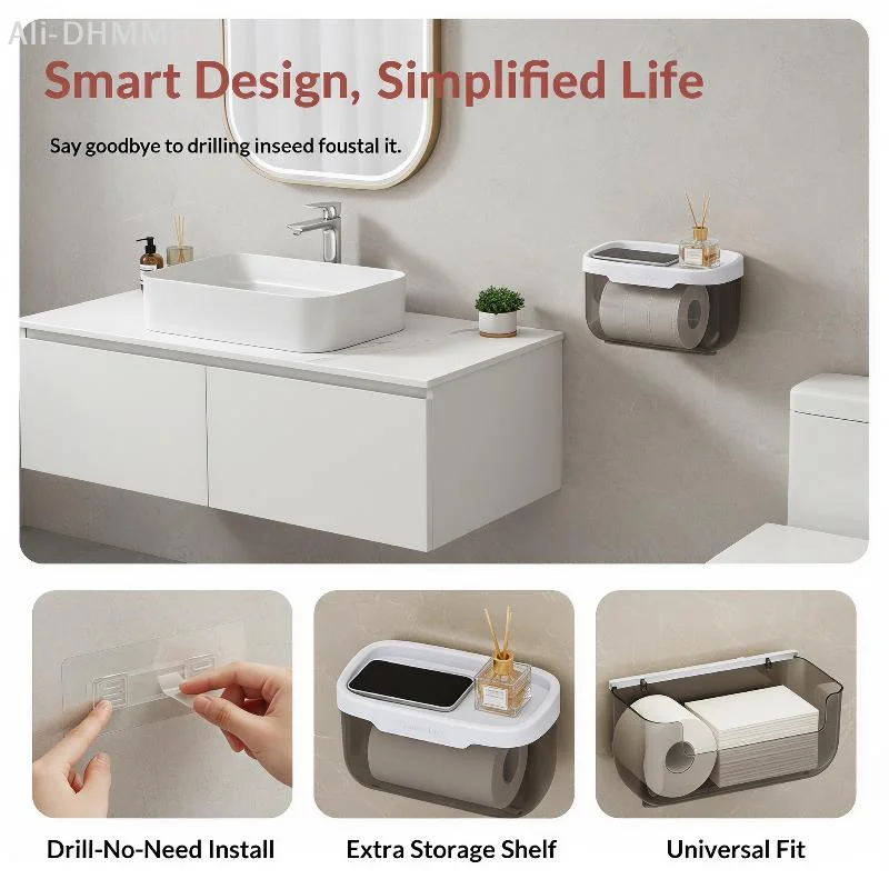 ZLinKJ Wall Mounted Tissue Box - Wall Shelf Commercial Kitchen 评论和价格