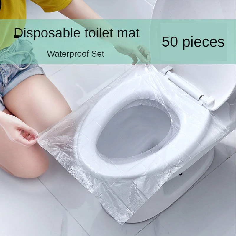 Disposable Toilet Seat Covers Portable Waterproof Safety Toilet Seat Covers Travel/Camping Bathroom Supplies 10/50PCS