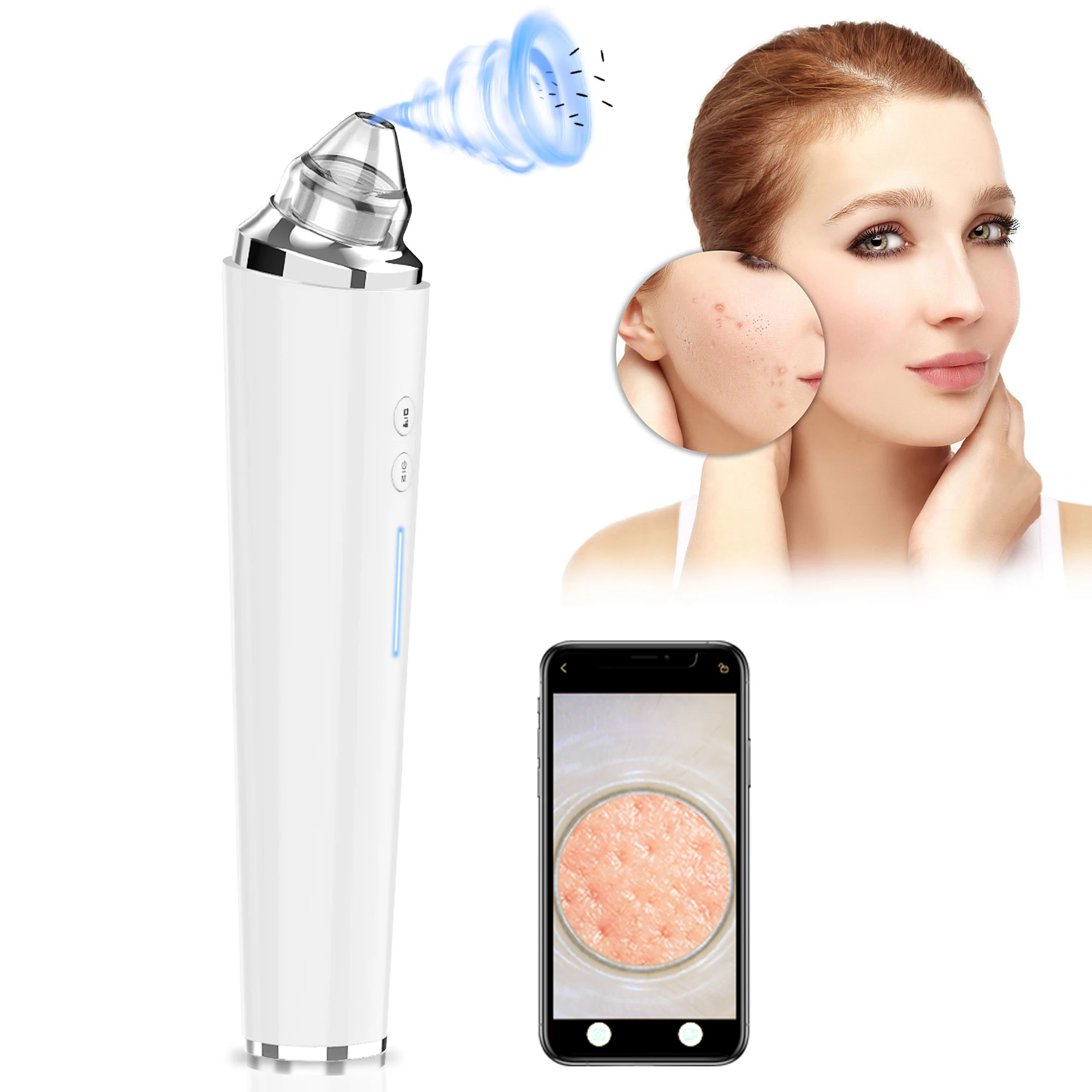 Elektrische mee-eter verwijderaar Vacuüm acne schoner Mee-eter verwijderen Gezichtsdiepe reiniging Pore Cleaner Machine Huidverzorgingshulpmiddelen