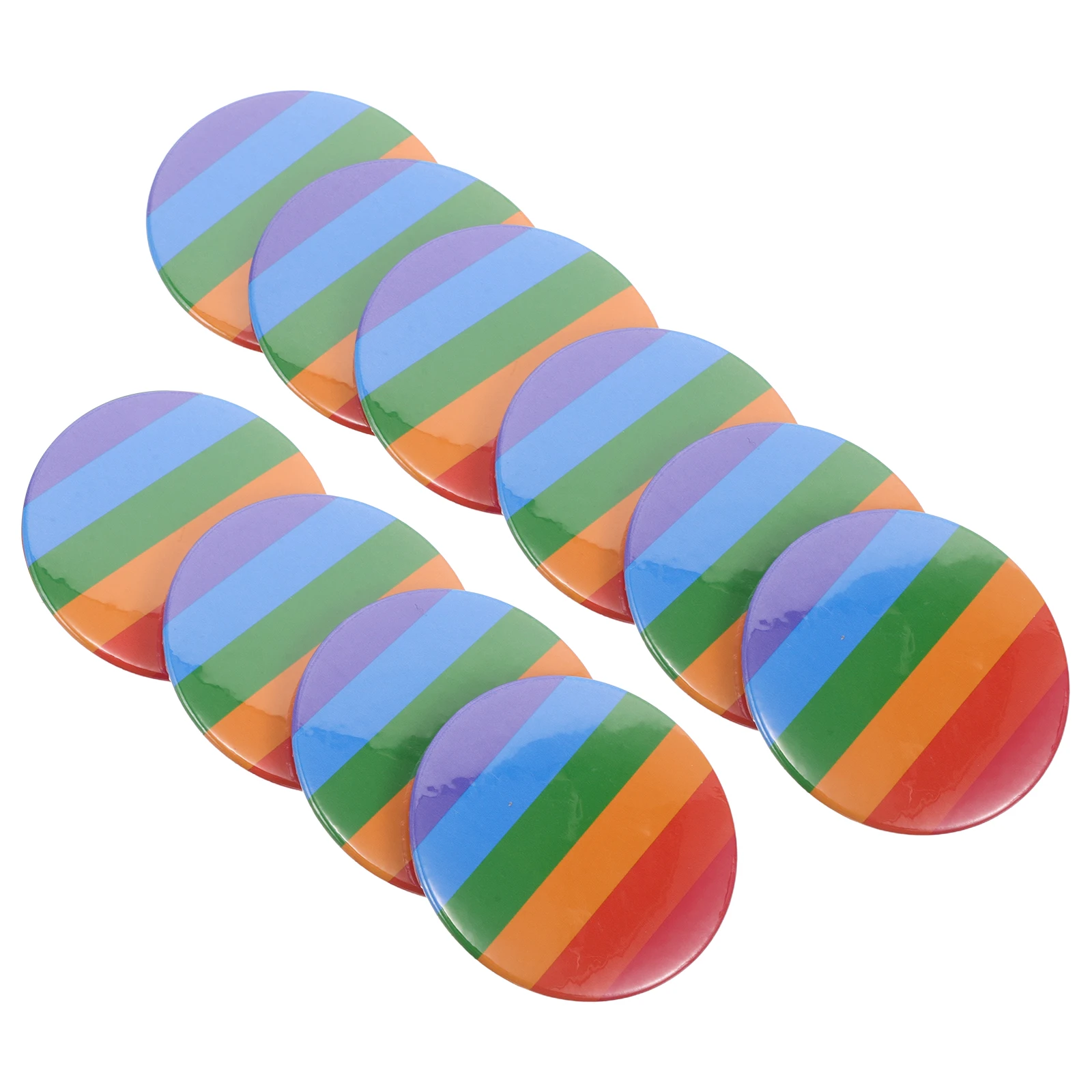 

10 Pcs Day Rainbow Pin Decoration Flag Pride Day Decoration Flag Brooch Pin Rainbow Pride Lapel Iron Pins