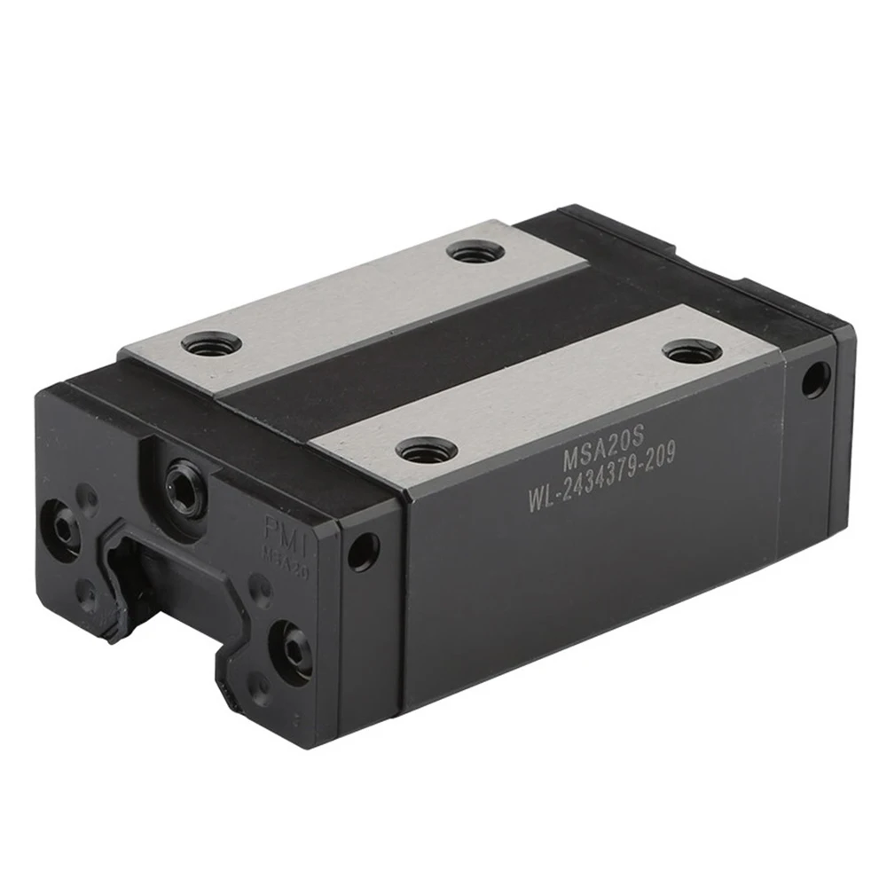 Imagem -06 - Guia Linear Taiwan Pmi Msa20s-n Rolamentos Bloco Deslizante Msa20sssfc Transporte para Co2 Gravação a Laser Máquina de Corte