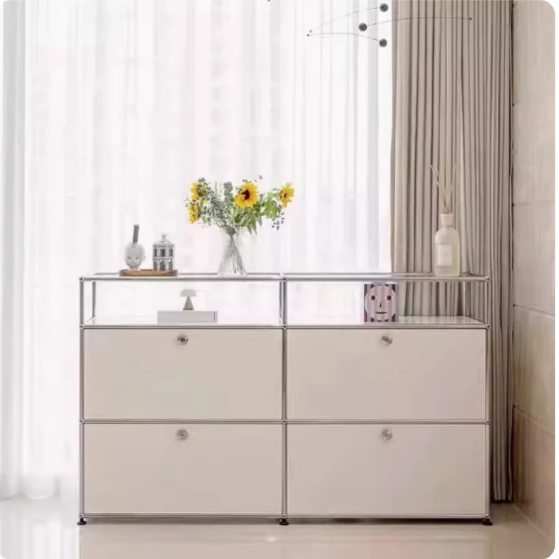 Morden Kitchen Living Room Cabinets Storage Door Luxury Display Cabinets Shelf Sideboard Armoires De Salon Home Furniture image 5
