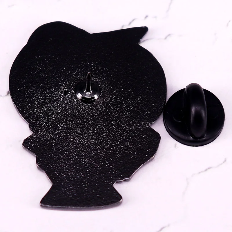 دبوس مينا صلب قوطي ، شارة اليقطين ، مجوهرات زاحفة ، إكسسوارات الهالوين ، هدية