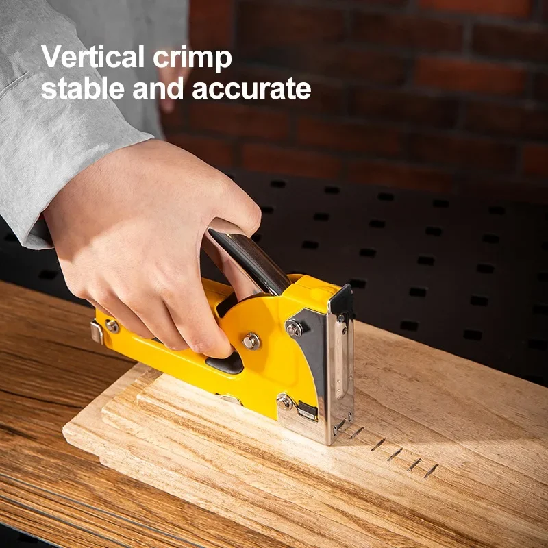 Imagem -03 - Heavy Duty Stapler Nail Gun Furniture Staple Tool para Casa Faça Você Mesmo Aço Inoxidável Metal Carpintaria Mão Ferramenta de Fixação em Pcs