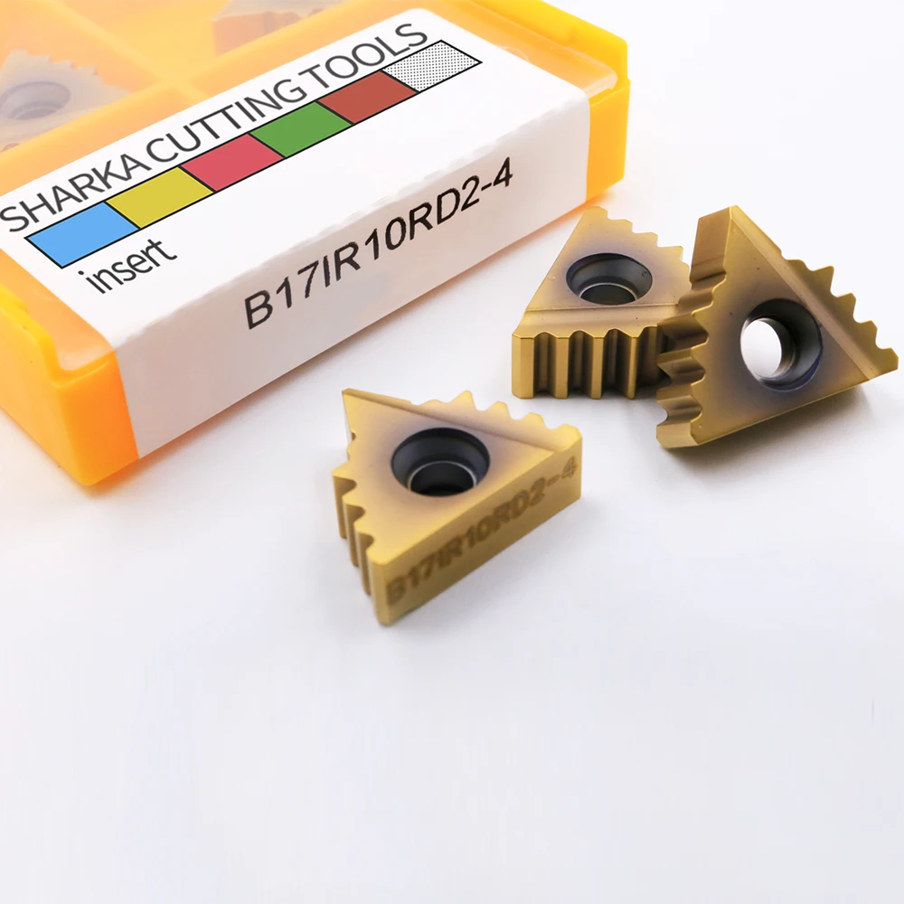B17ER8RD2‑4 B17IR8RD2‑3  Carbide Thread Inserts CNC Lathe Cutting Tool 10Pcs/Box