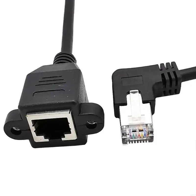 Velocità rapida G8DF RJ45 Ethernet Extension Cavo con 90 ° destra giù