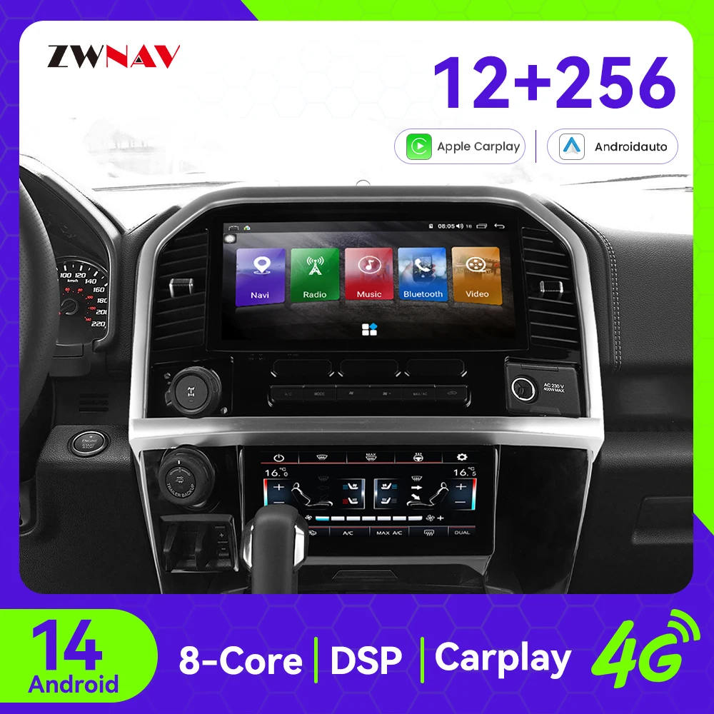 

13.1" Android 13 Car Radio for Ford Raptor F150 2015-2020 GPS Auto Electronics DSP Carplay Screen