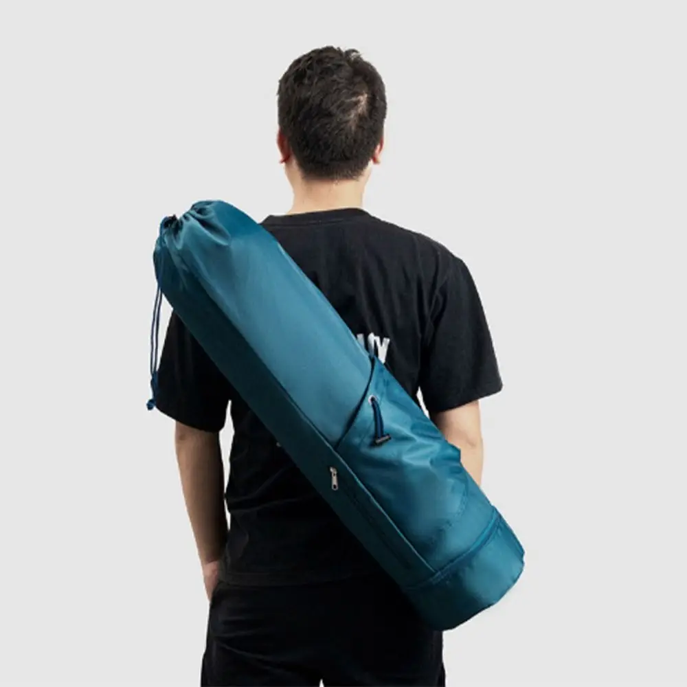Large capacity waterproof yoga mat bag with bottle pocket