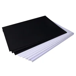 Black/White PVC Foam Board Plastic Model Sheet Material for DIY Model Part Accessories Thickness 1mm/2mm/3mm/4mm/5mm-18mm