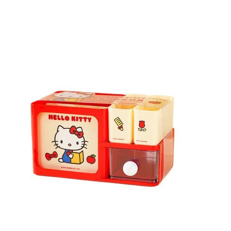 Hello Kitty Multifunctional Stationery Pencil Holder   Simple and Cute Storage Box for Students' Desks view 5