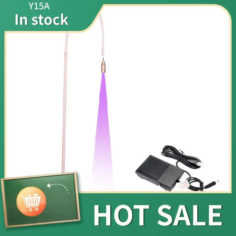 Y15A Gooseneck UV Eyelash Lamp 1-Second Fast-Curing LED UV Glue Curing Light Floor Lamp Aperture Eye Lash Glue Set US Plug