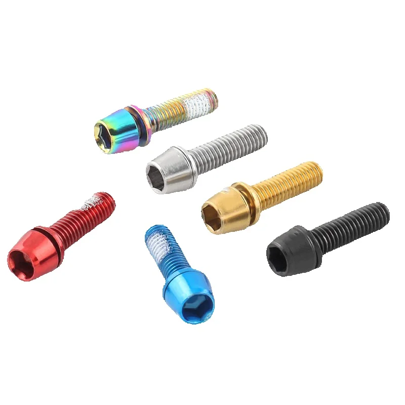 AliExpress NONE 6PCS Bicycle Stem Bolts Screws M5 Steel Bolts Mtb Accessories Handlebar Stem Screw for Bicycle Updating